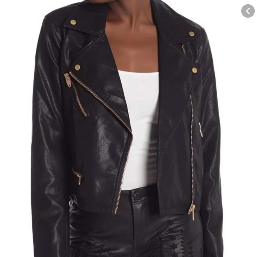 Blank NYC Faux Leather Moto Jacket